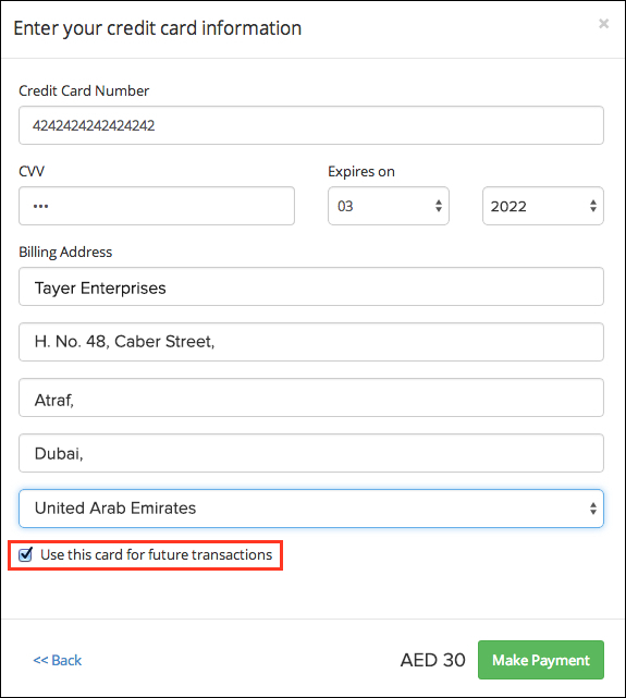 Customer Portal Card