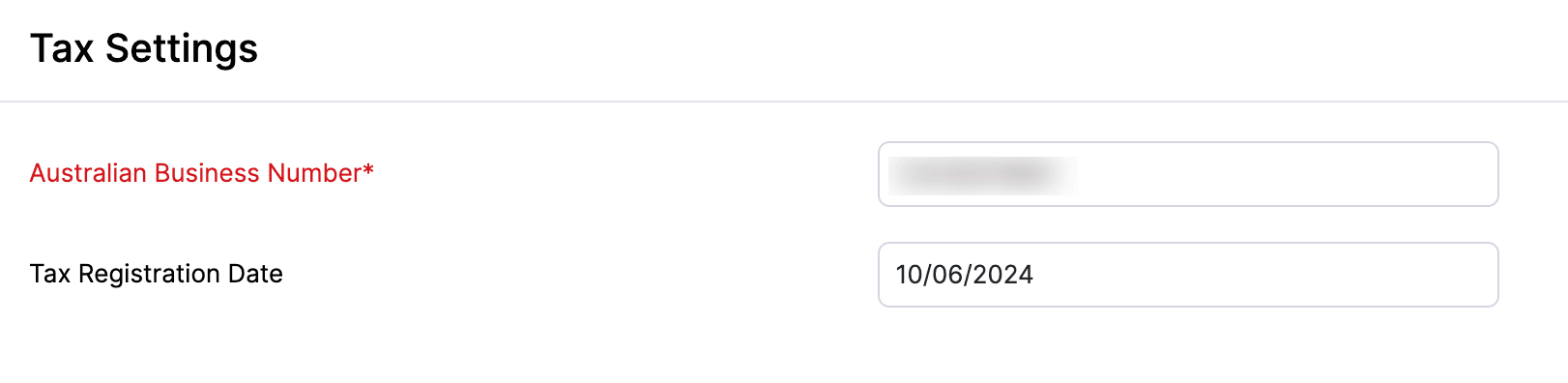 Configure Tax Settings