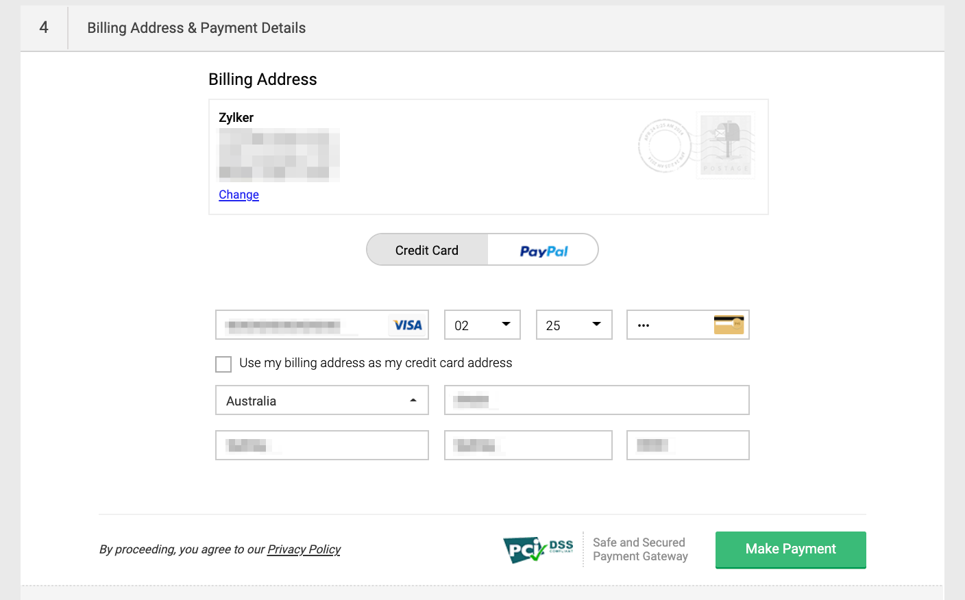 Payment Details