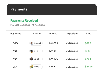 Instant payment reconciliation | Zoho Billing