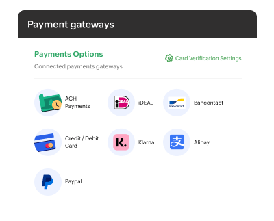 Integrate with multiple payment gateways | Zoho Billing