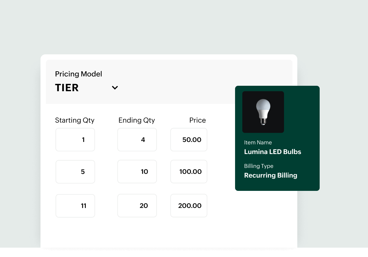 Pricing methods - Tiered Pricing | Zoho Billing