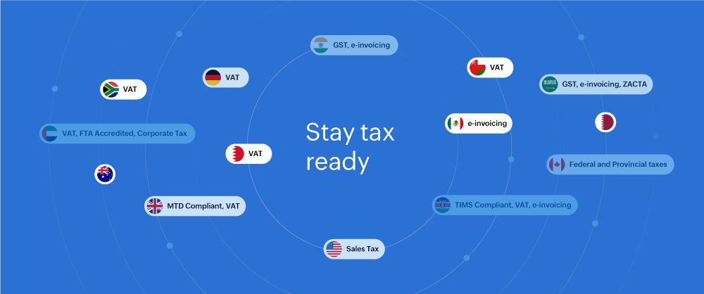 Zoho Books for tracking tax