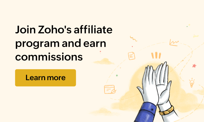Zoho affiliate program | Zoho Books