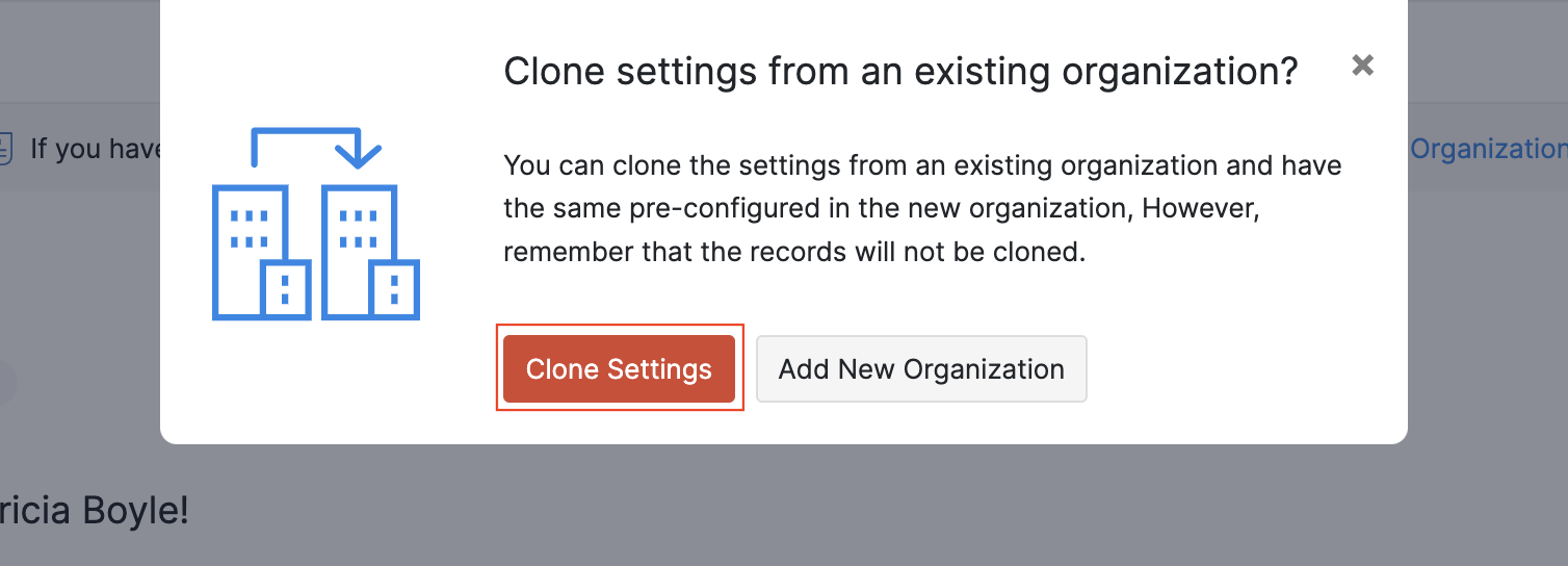 Clone Settings