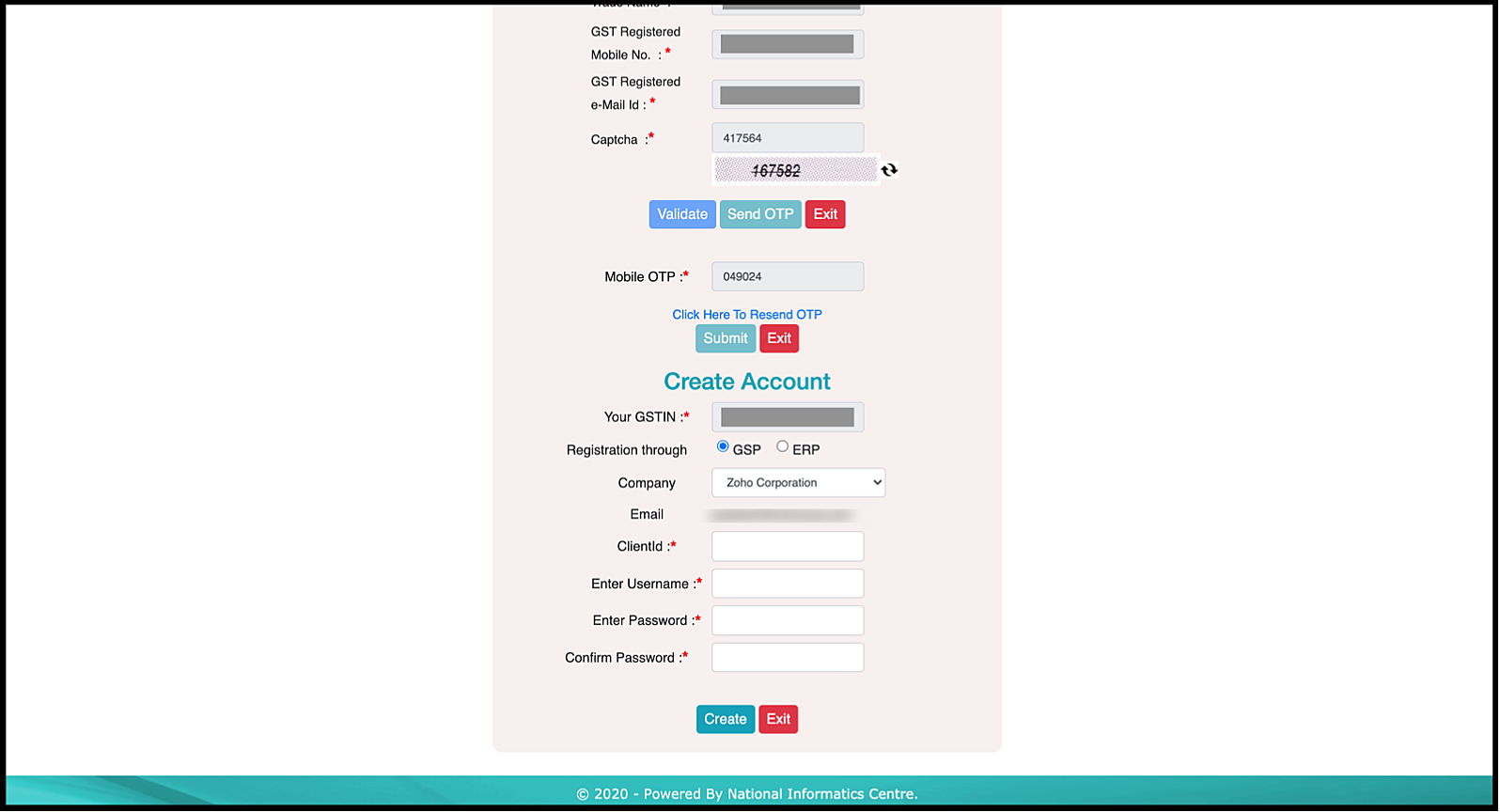 Create Sandbox Account