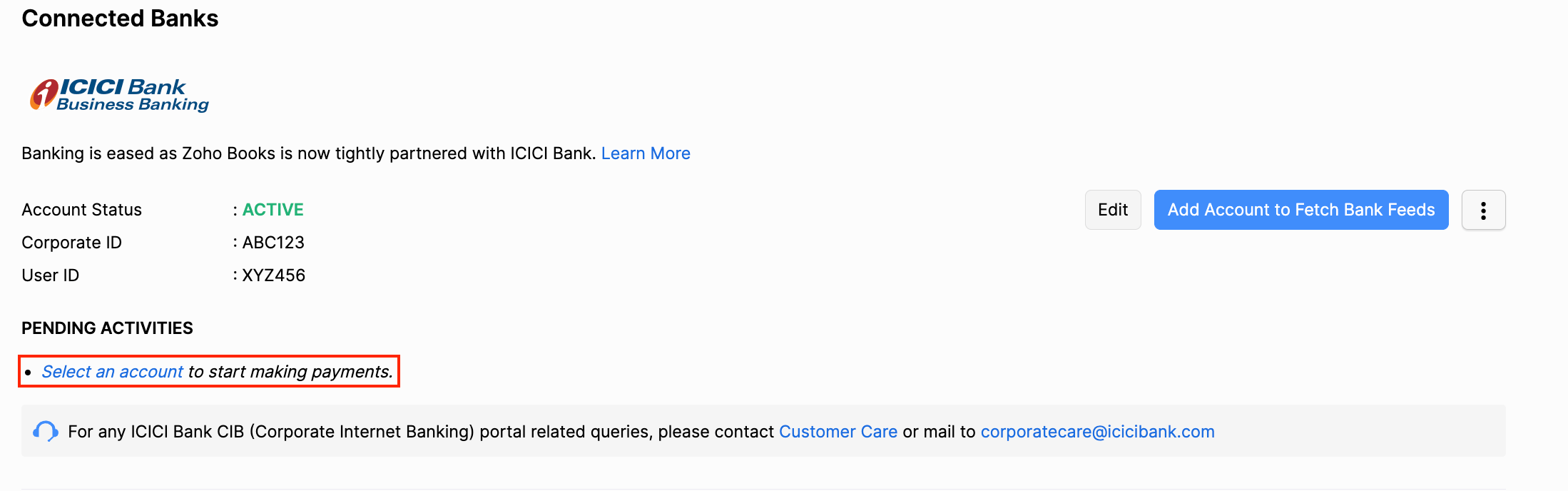 Add Bank