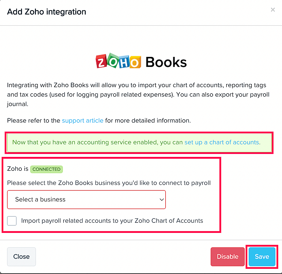 Zoho Books Org