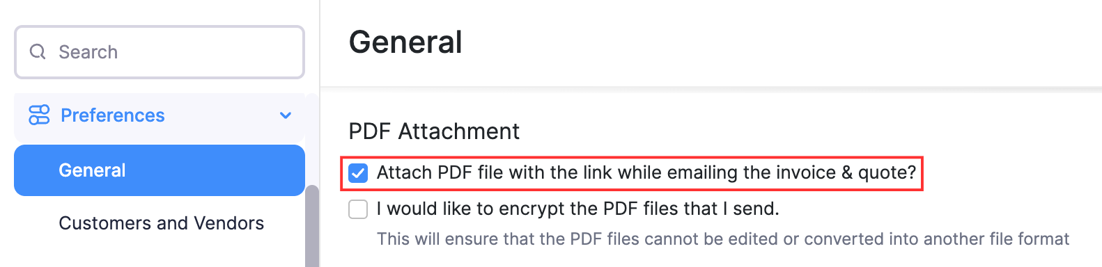 Attach PDF