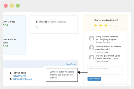 Customer Feedback - Accounting Software with Customer Portal | Zoho Books