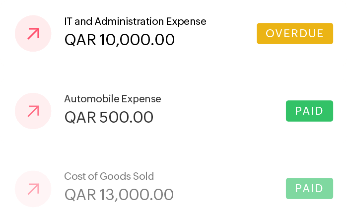 Track expenses and bills payable using Zoho Books