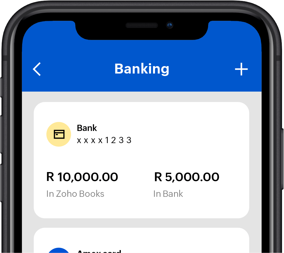 Smart phone screen shows cash flow of a business.