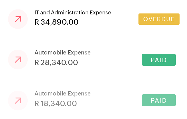 Track expenses and bills payable using Zoho Books