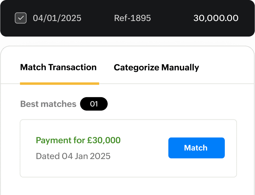 Pull bank statements to record rental income