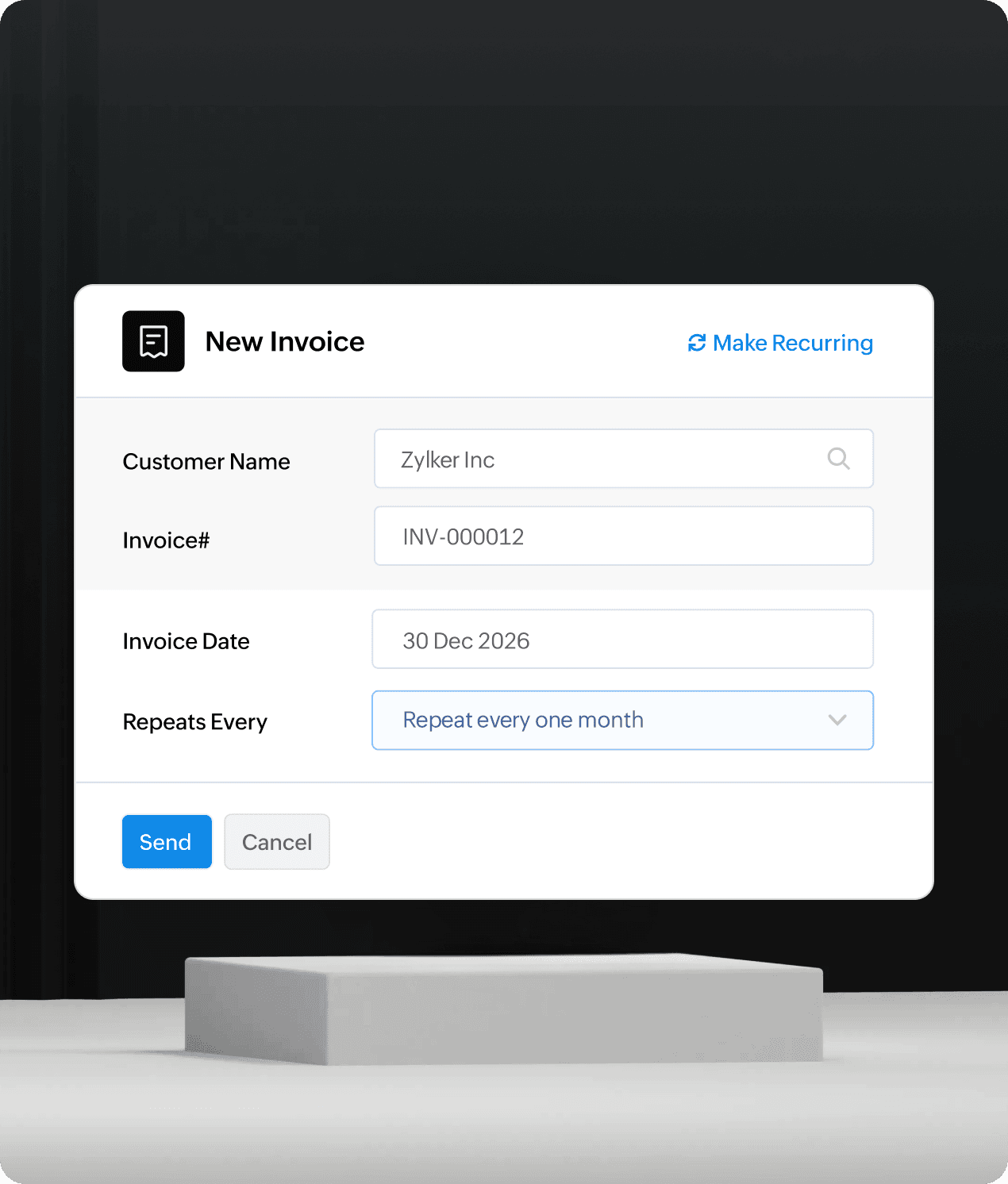 Invoice tenants and clients easily
