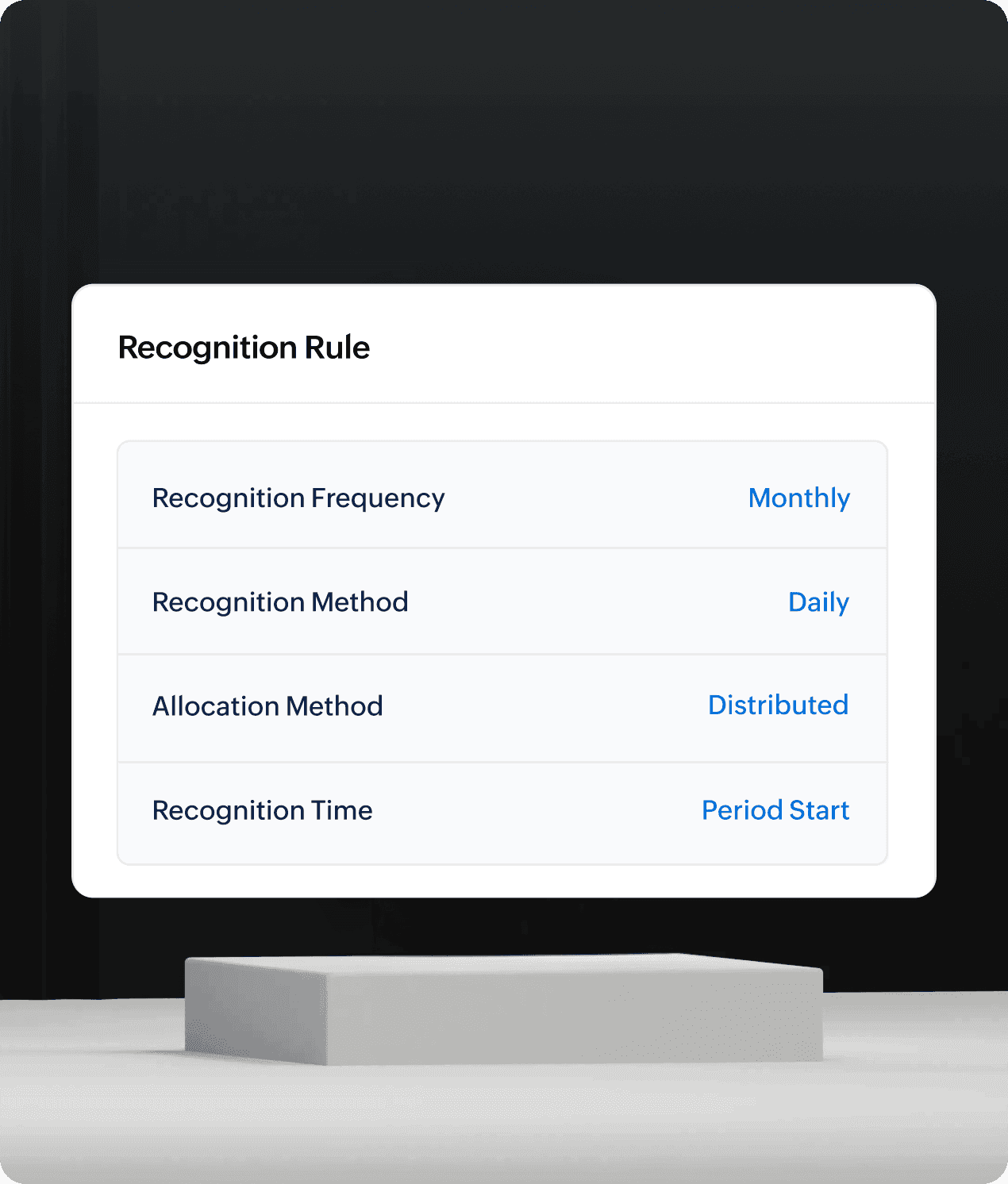 Automated revenue recognition