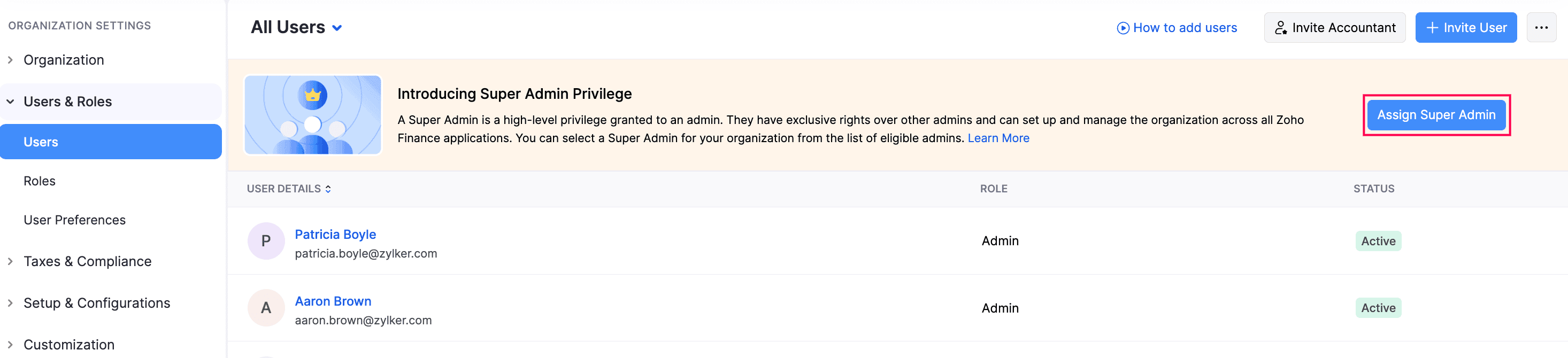 Mark as Super Admin
