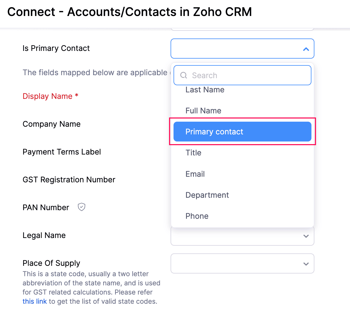 Zoho CRM integration with Books Edit option