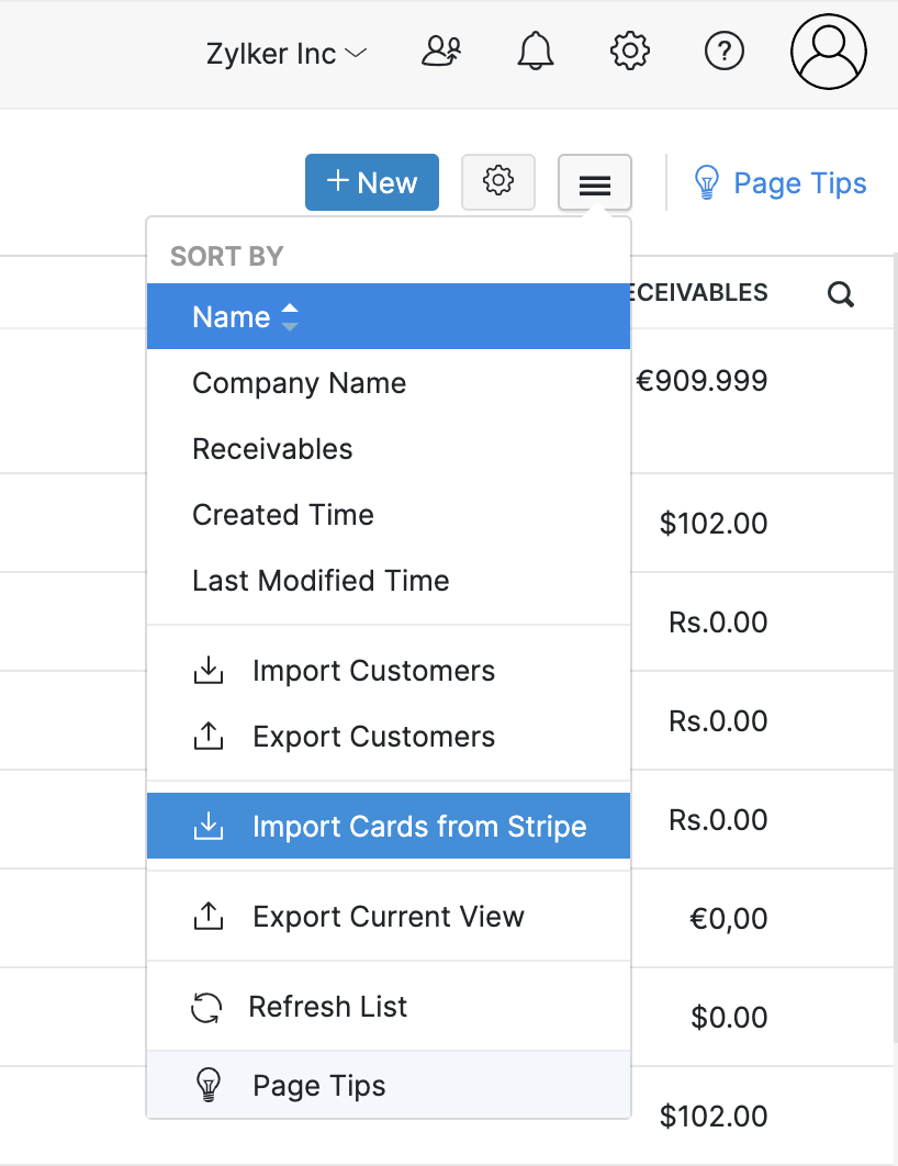 Import Card From Stripe