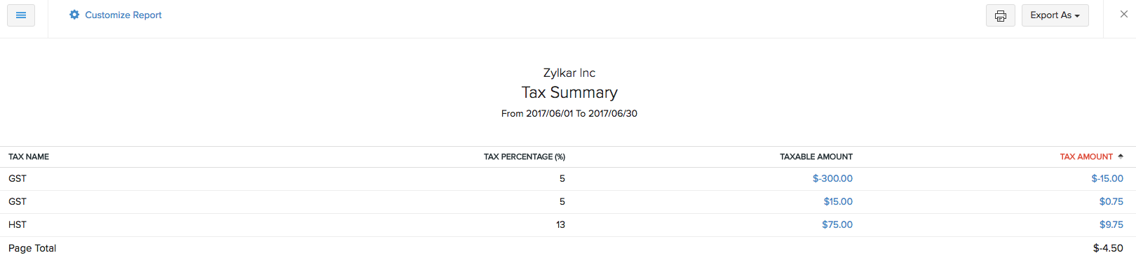 taxsummary