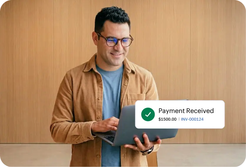 Customer using checkout on mobile phone