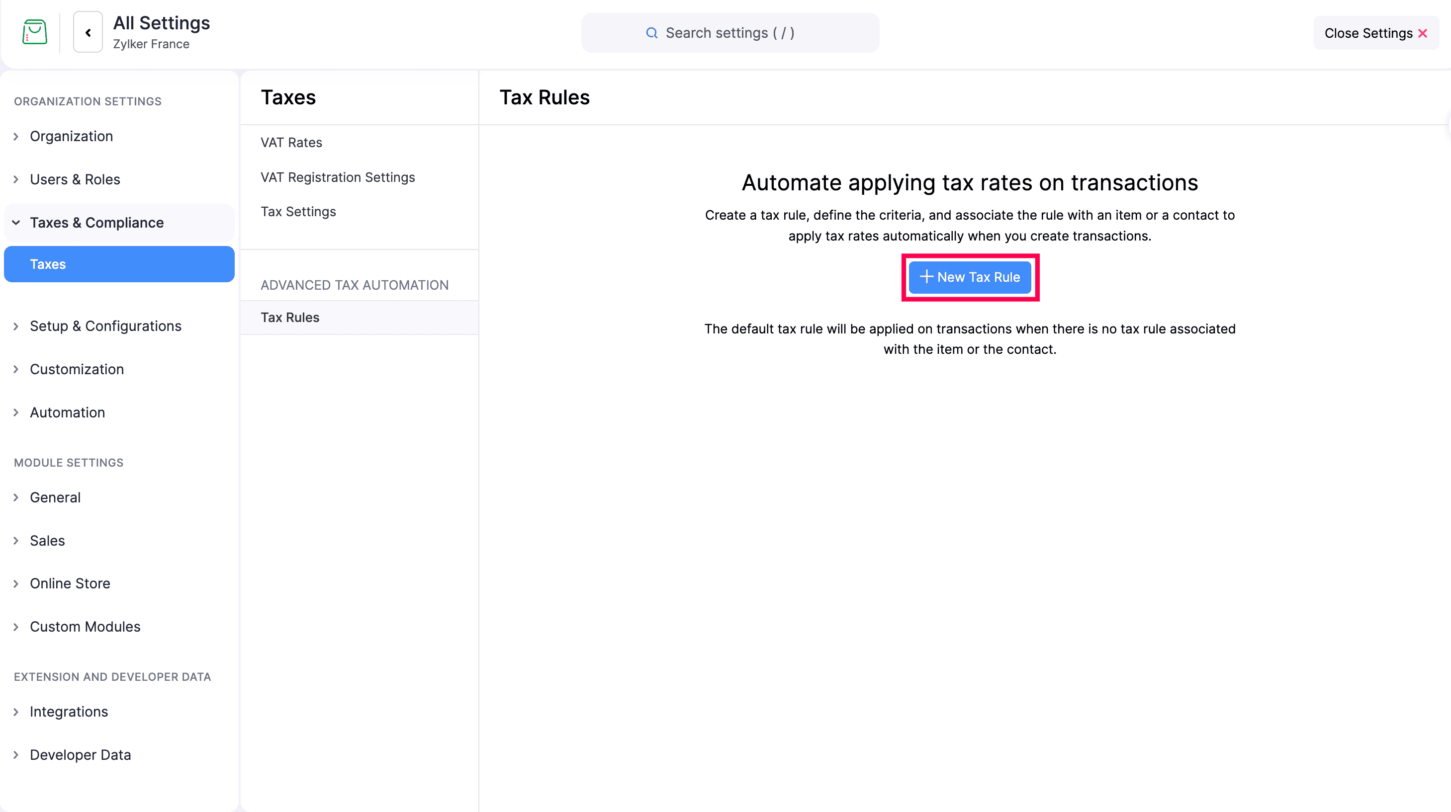 Tax Rules