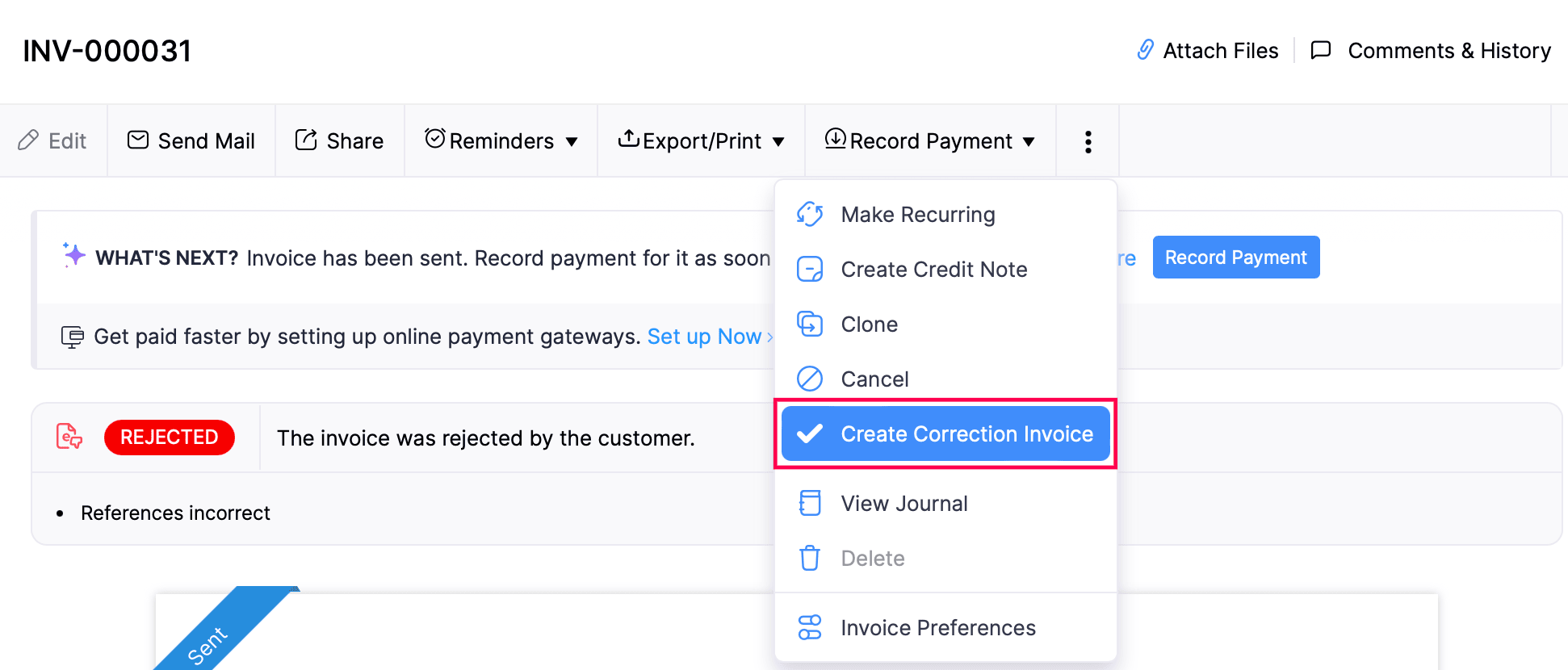 E-Invoice Function