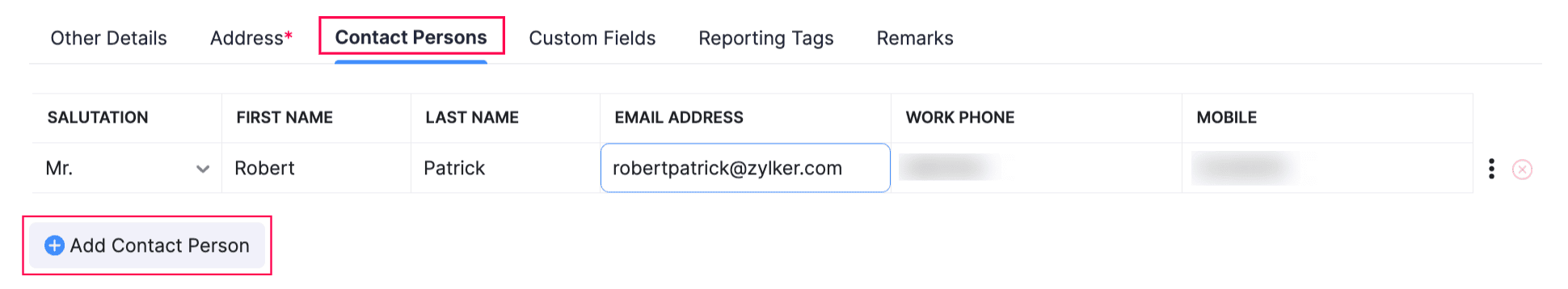 Contact Persons