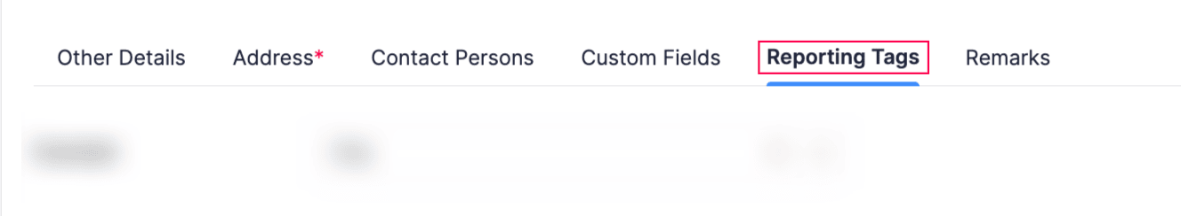 Reporting Tags