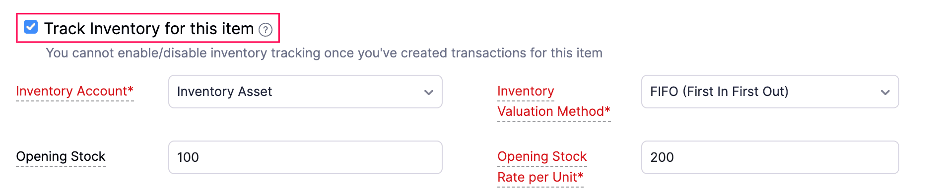 Inventory Tracking