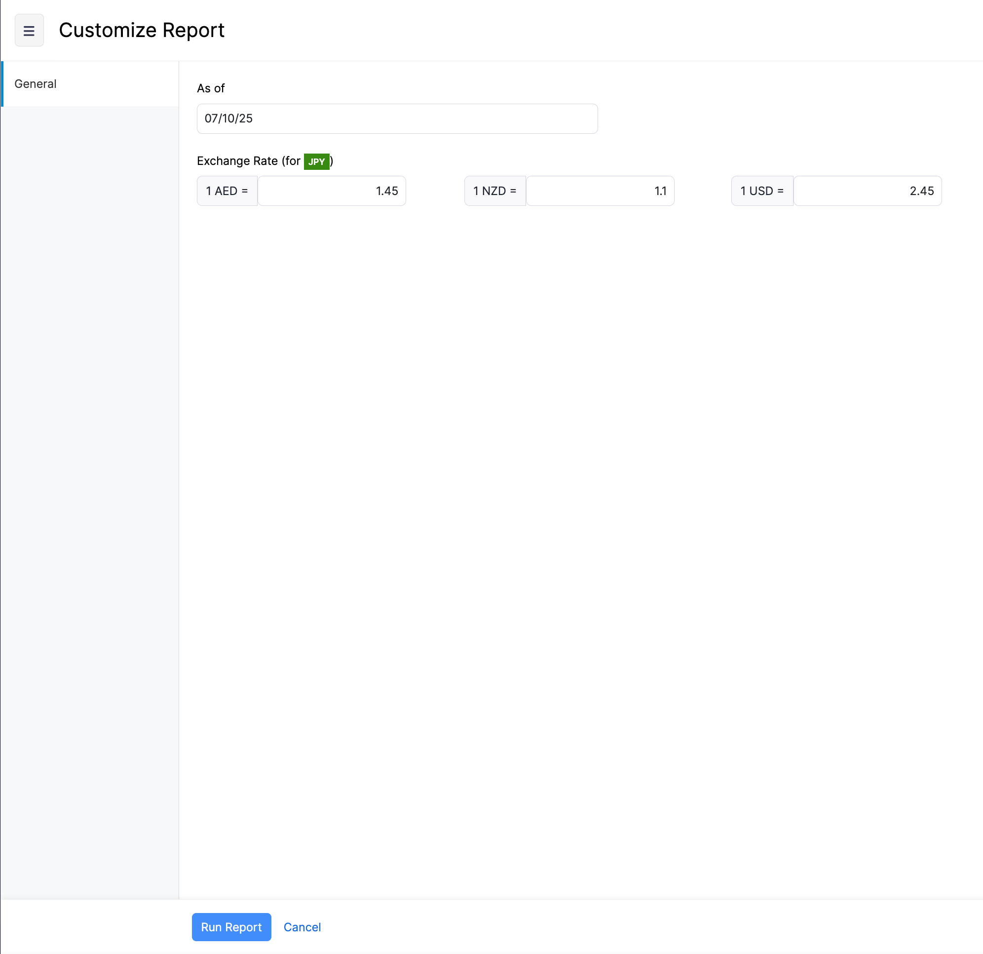 Customise Page