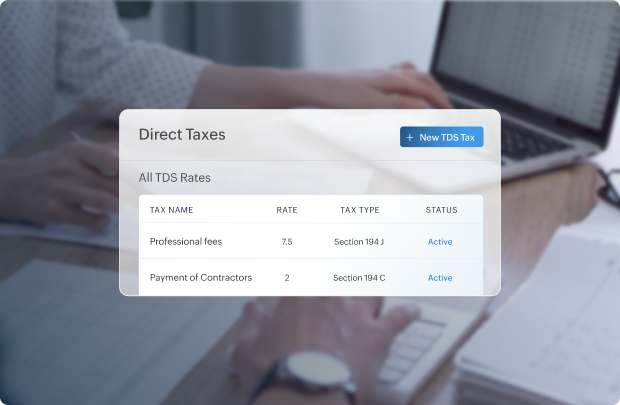 Direct tax management