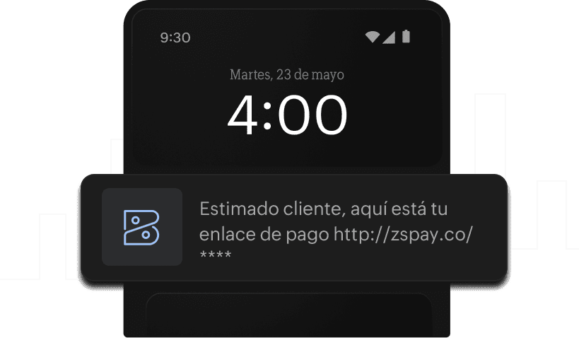 Enlace de pago listo para compartir