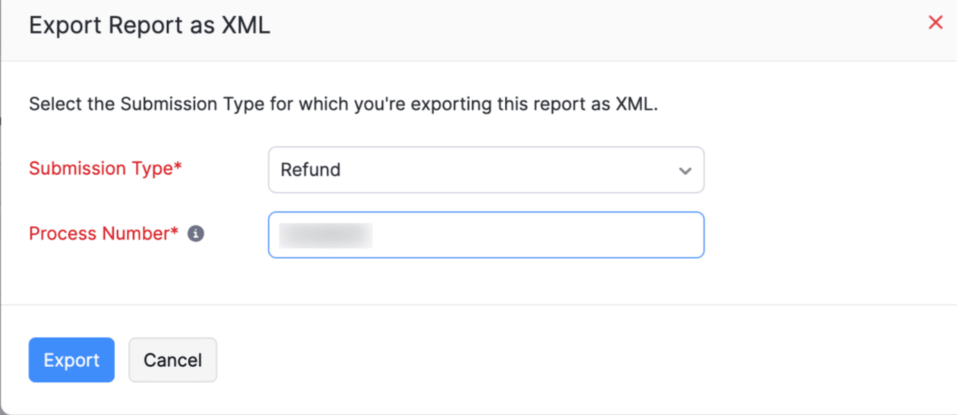 Export Popup - RC