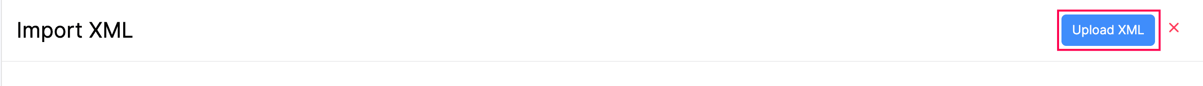 Upload XML Button