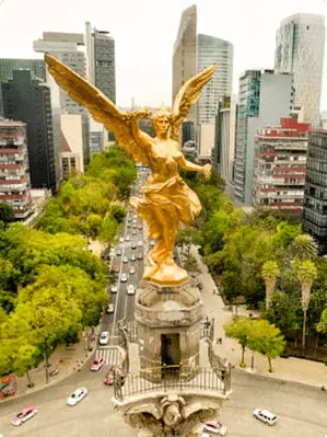 Ángel de la independencia en CDMX