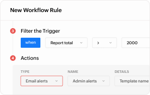 Image representing workflow automation in Zoho Expense.