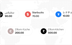 Image showing global scalability in Zoho Expense.