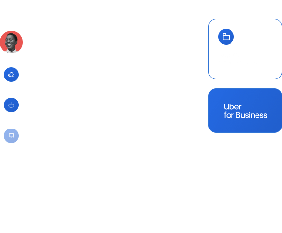 Image showing an Uber ride receipt being scanned in Zoho Expense using a mobile camera.