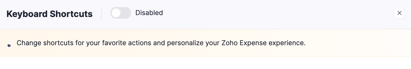 Disable Keyboard Shortcut