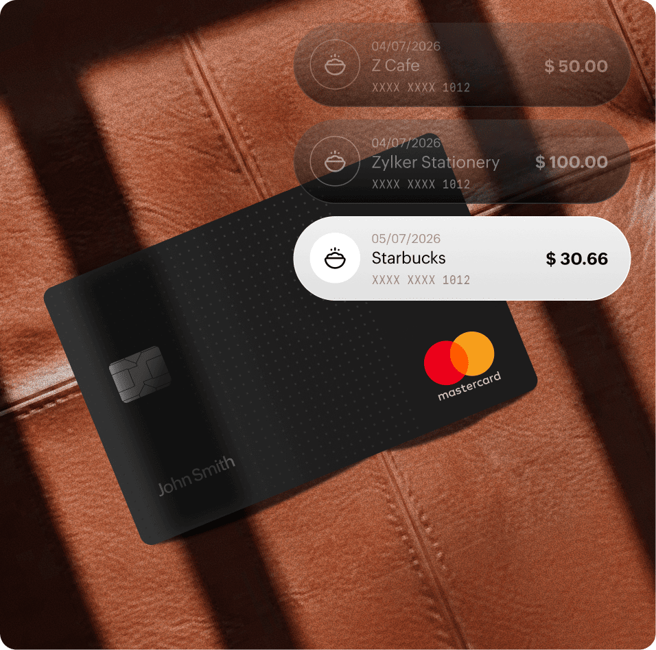 Corporate card management in Zoho Expense