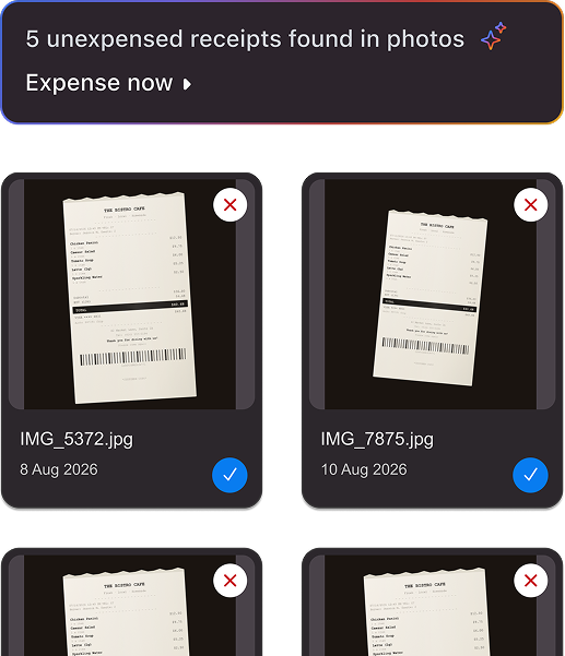 Receipt intelligence in Zoho Expense