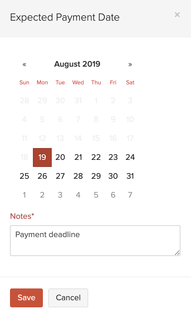 Expected Payment Date