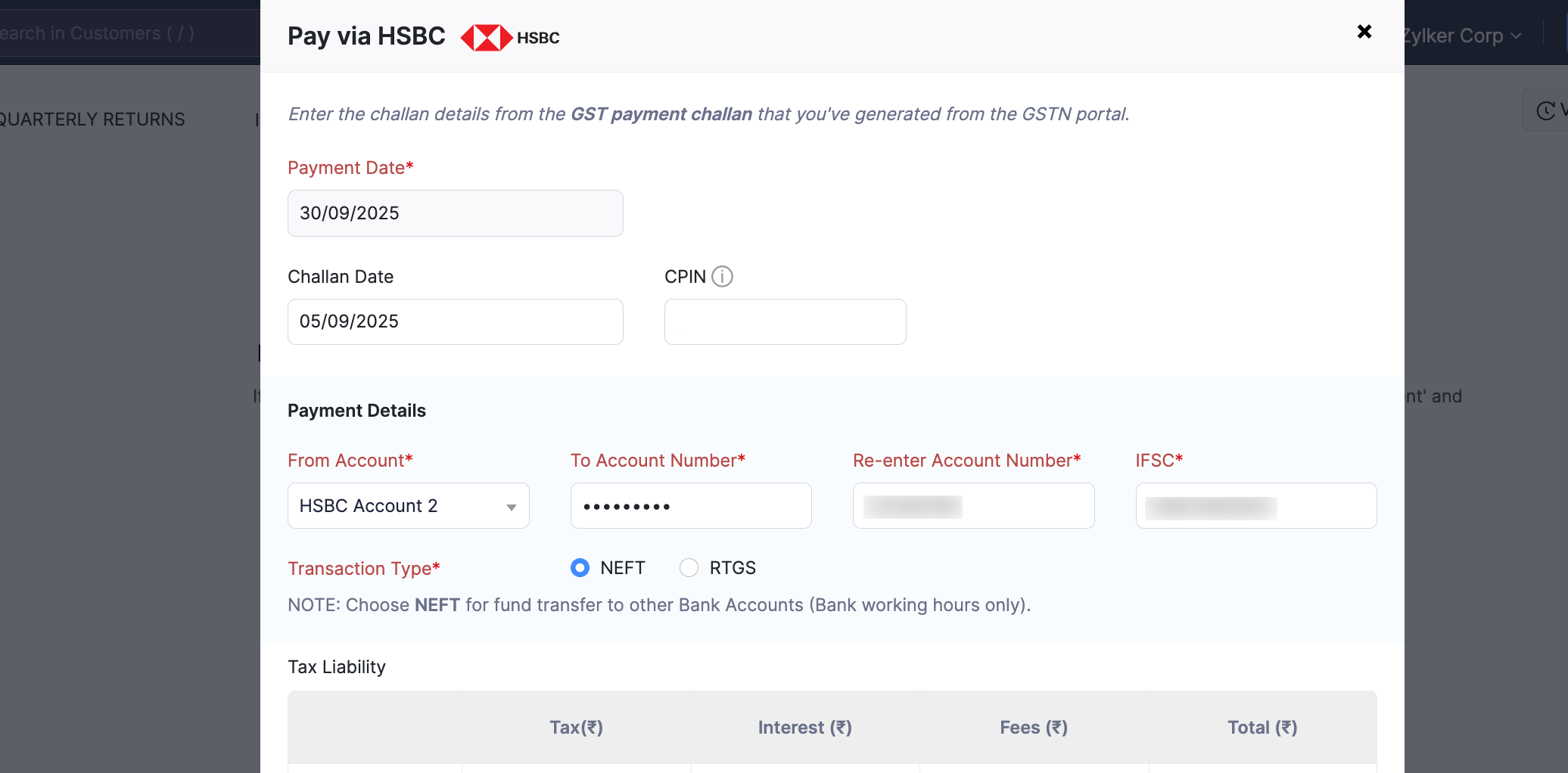 Making GST payment