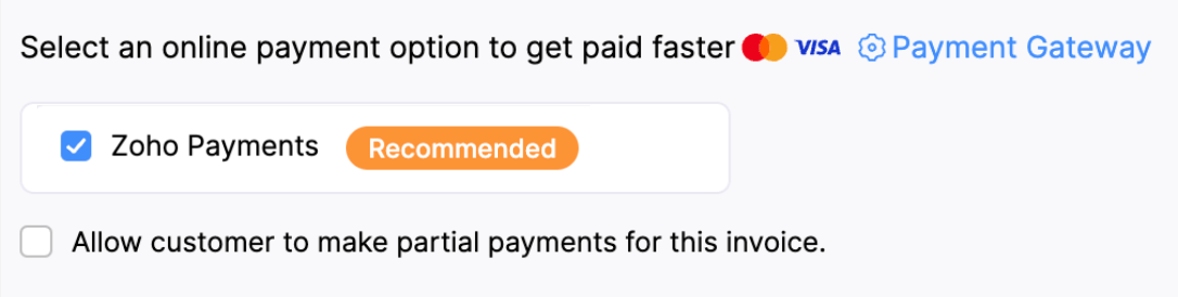 Payment Option