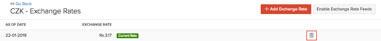Delete Exchange Rates