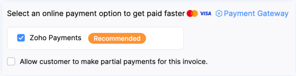 Payment Option