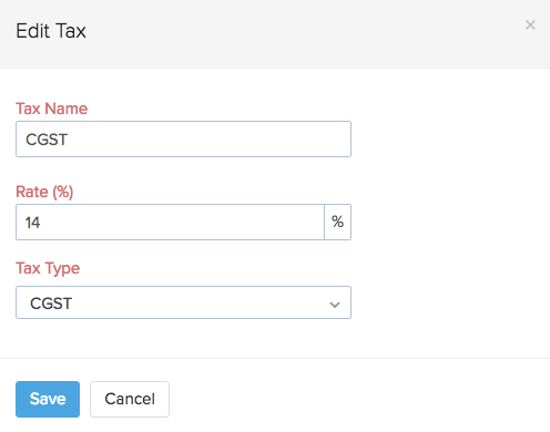 Edit tax