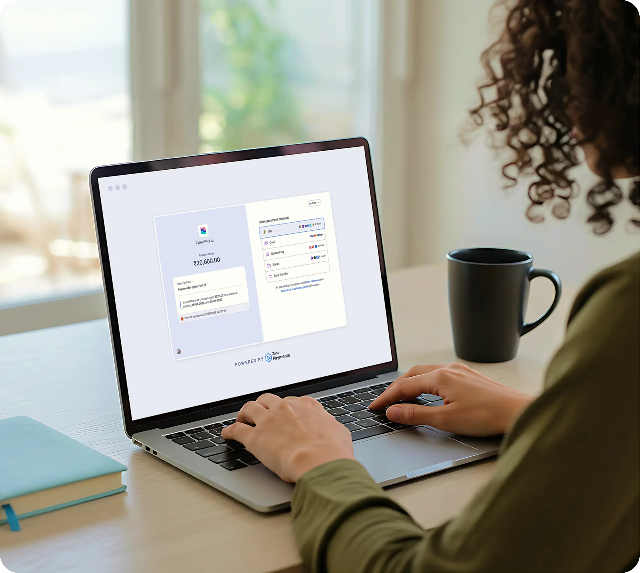 A simple, secure payment flow that takes customers from checkout to payment confirmation in just a few steps.