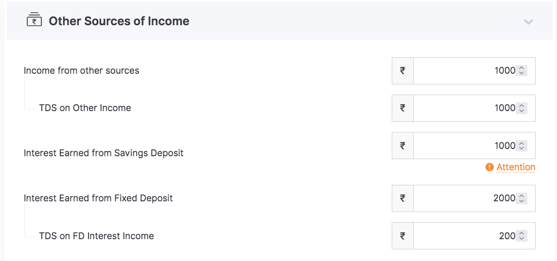 Other Sources of Income